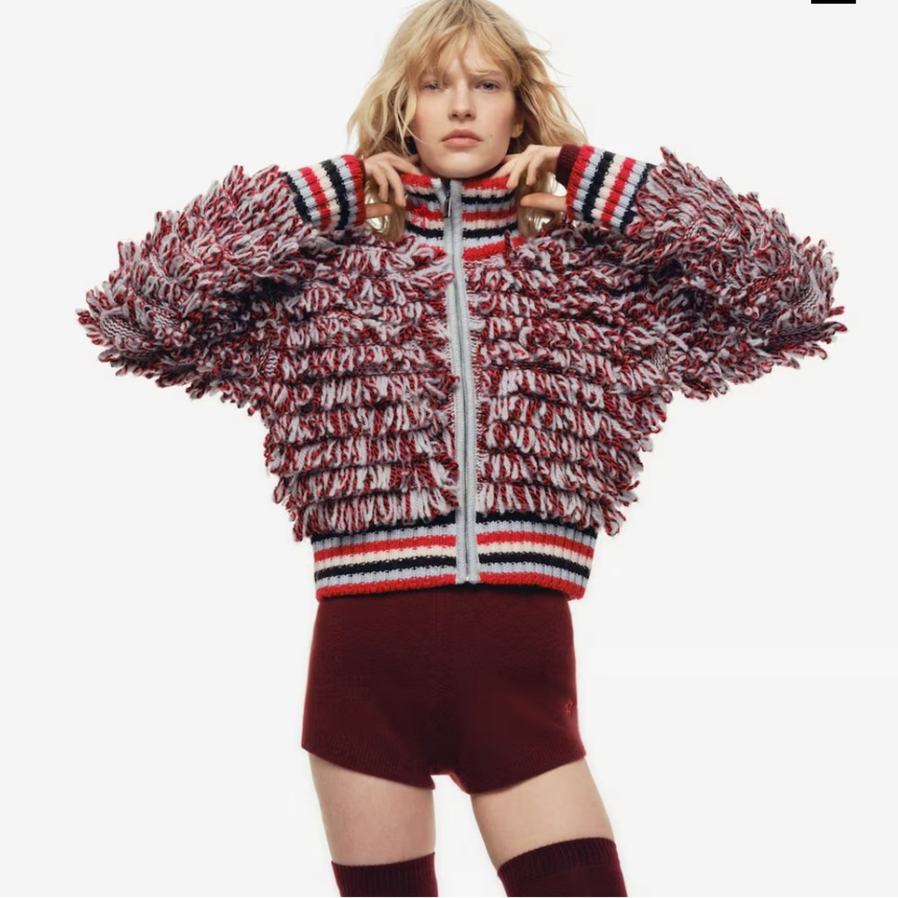 Perfect Moment HM BOUCLÉ-KNIT WOOL CARDIGAN